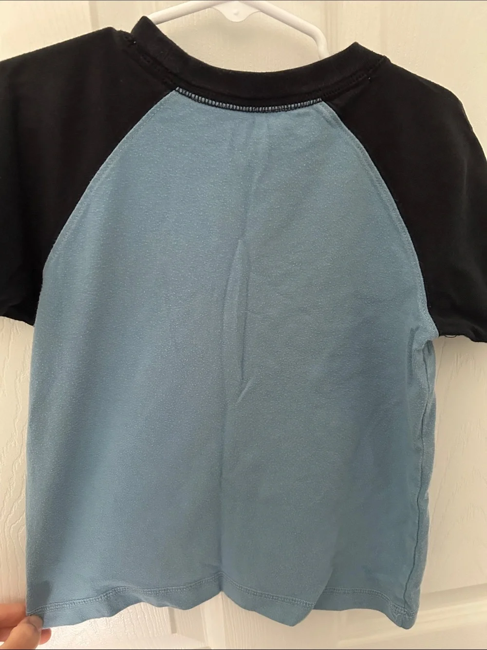 Gymboree Light Blue & Black Tee with Red Skateboard Graphic